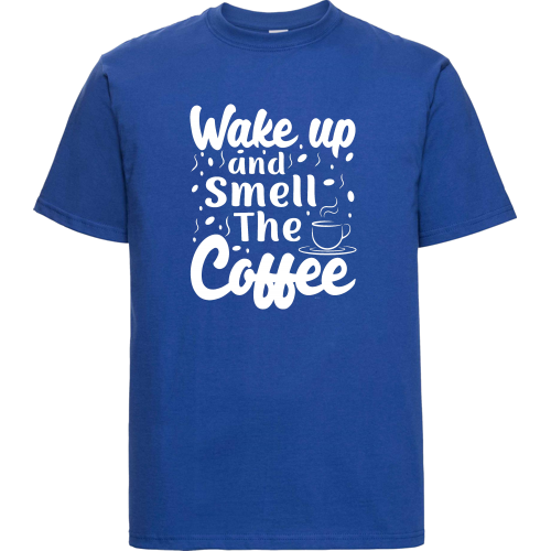 Ontwaak en Ruik de Koffie met ons Nieuwe T-shirt!-Heren T-shirt